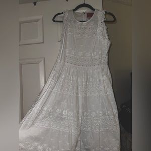 Kate spade eyelet causal midi dress